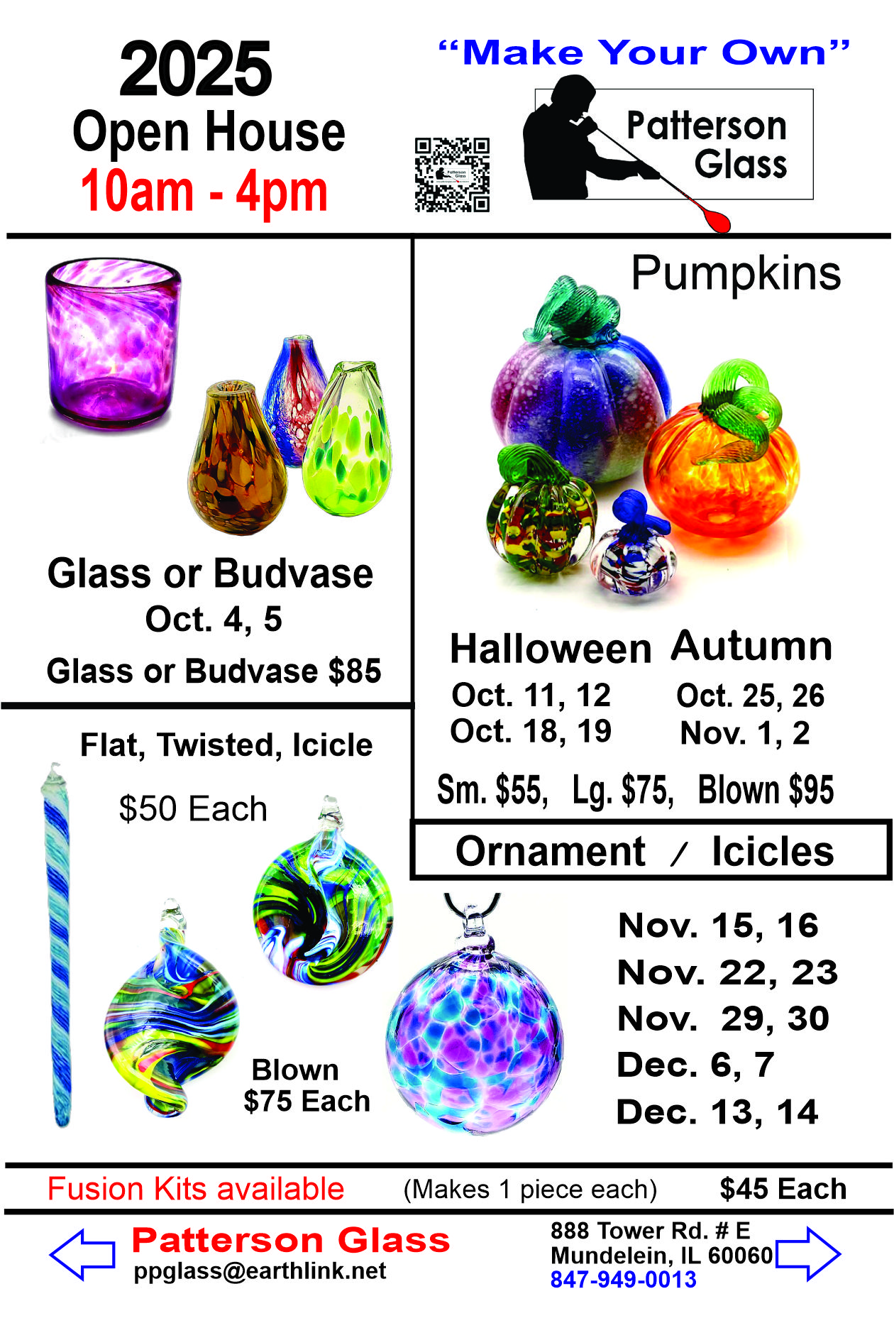 Patterson Glass 2025 Open House Series: Make Your Own Glass Creations